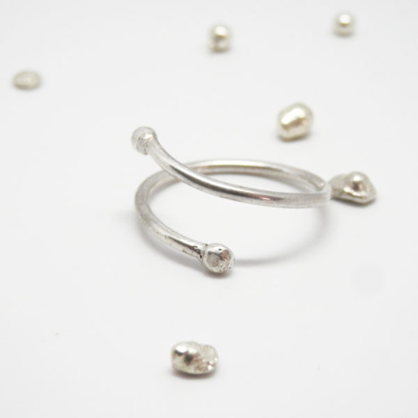 Bague boule ajustable