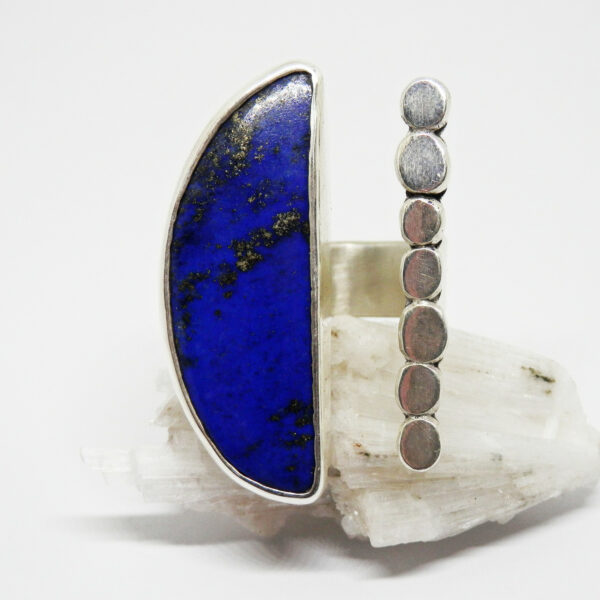 Bague design Lapis-Lazuli Argent massif