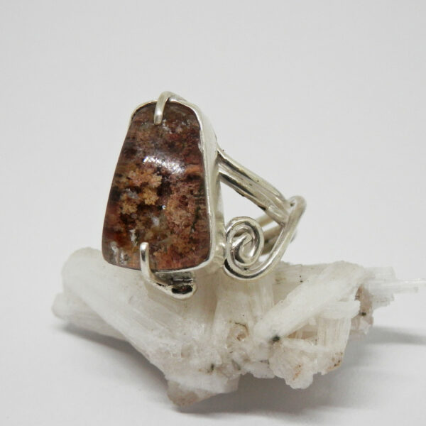 Bague ethnique Lodolite Argent massif