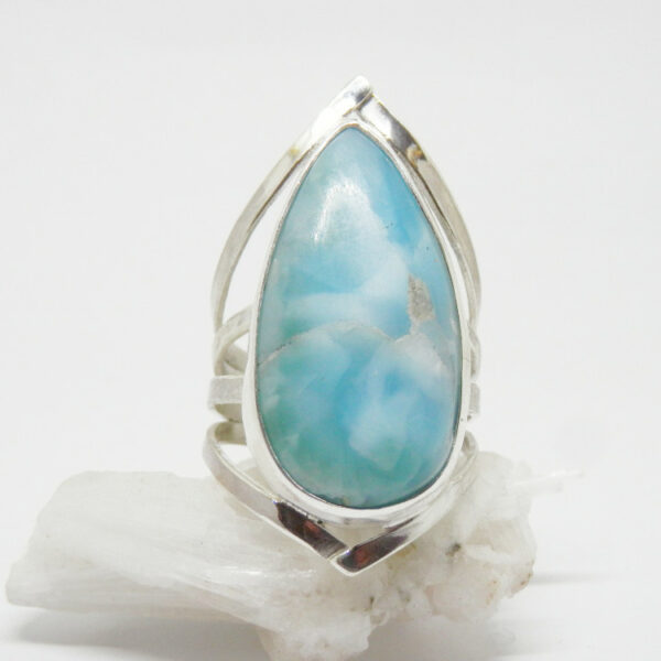 Bague design larimar argent massif Taille 62